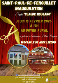 INAUGURATION SALLE DE SPECTACLE DU FOYER RURAL