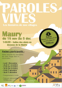 PAROLES VIVES : LES HISTOIRES DE NOS VILLAGES